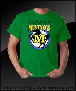 Mustang Adult T-shirt Design Zoom